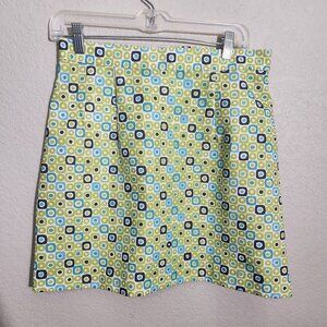 Vintage Rampage Skirt Womens Retro Green/Blue/White A-Line Size 11 Y2K Mini